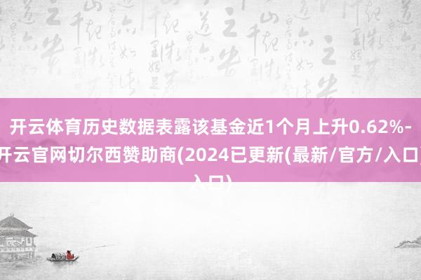 开云体育历史数据表露该基金近1个月上升0.62%-开云官网切尔西赞助商(2024已更新(最新/官方/入口)