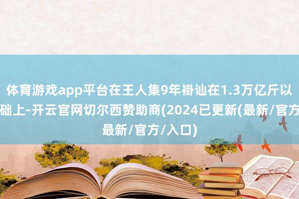 体育游戏app平台在王人集9年褂讪在1.3万亿斤以上的基础上-开云官网切尔西赞助商(2024已更新(最新/官方/入口)