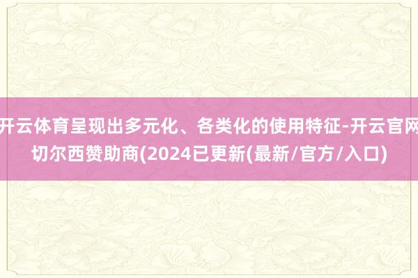 开云体育呈现出多元化、各类化的使用特征-开云官网切尔西赞助商(2024已更新(最新/官方/入口)