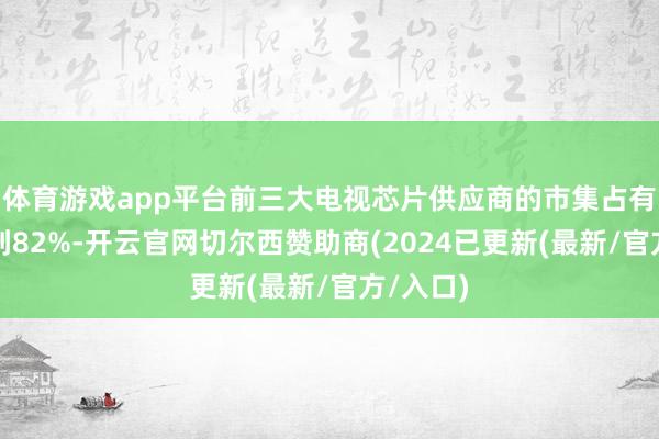 体育游戏app平台前三大电视芯片供应商的市集占有率已达到82%-开云官网切尔西赞助商(2024已更新(最新/官方/入口)