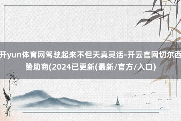 开yun体育网驾驶起来不但天真灵活-开云官网切尔西赞助商(2024已更新(最新/官方/入口)