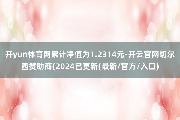 开yun体育网累计净值为1.2314元-开云官网切尔西赞助商(2024已更新(最新/官方/入口)