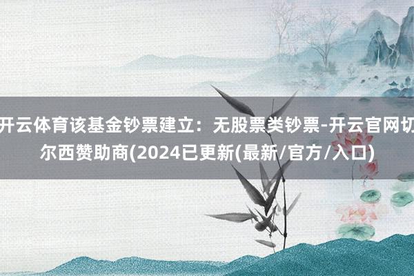 开云体育该基金钞票建立：无股票类钞票-开云官网切尔西赞助商(2024已更新(最新/官方/入口)