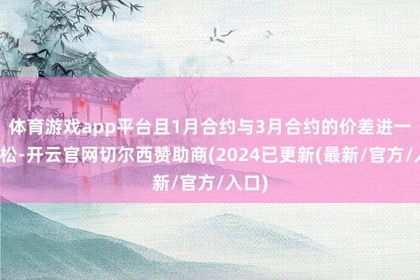 体育游戏app平台且1月合约与3月合约的价差进一步放松-开云官网切尔西赞助商(2024已更新(最新/官方/入口)