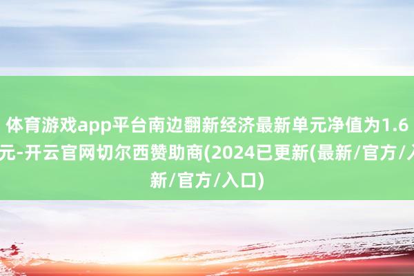 体育游戏app平台南边翻新经济最新单元净值为1.6697元-开云官网切尔西赞助商(2024已更新(最新/官方/入口)